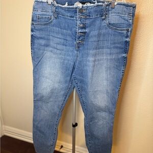 Kut from the Kloth High Rise Frayed Hem Jeans